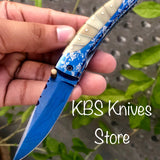 Damascus Steel Edc Folding Knife