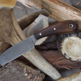 Custom Handmade Damascus Steel Blade Bull Cutter Knife