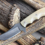 Custom Handmade Damascus Steel Blade Skinner Knife