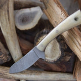 Ranch Handmade Damascus Steel Blade EDC Skinner Knife