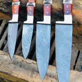Damascus Steel Kitchen Knives Set
