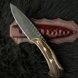 Custom Forged Blade 1095 Steel Hunting Classic Knife