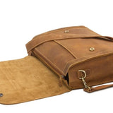 Light Brown Leather Camera Bag