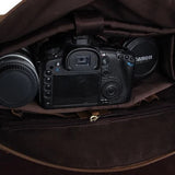 Light Brown Leather Camera Bag