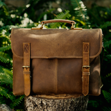 Crazy Horse Leather Messenger Bag