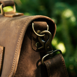 Crazy Horse Leather Messenger Bag