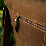 Crazy Horse Leather Messenger Bag