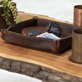 Personalized Leather Valet Tray