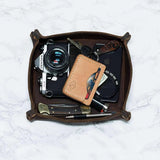 Personalized Leather Valet Tray