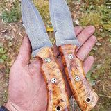 Damascus Hunting Skinning Knife