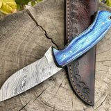 Damascus Steel Deer Skinning Knife