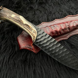 Custom Forged Blade 1095 Steel Hunting Classic Knife