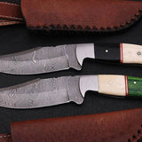 Damascus Hunting Knives Set