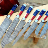 Texas Flag Handle Kitchen Knives Set