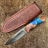 Raindrop Damascus EDC Knife