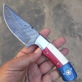 Texas Flag Handle Skinning Knife