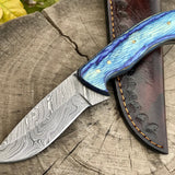 Damascus Steel Deer Skinning Knife