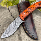 Damascus Steel Hunting Skinning Knife