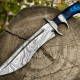 Damascus Steel Bowie Knife
