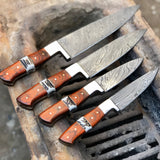 Damascus Steel Kitchen Knives Set