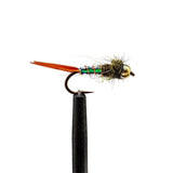 JHFLYCO Loaded Foam Fly Box – Hopper Dropper Assortment – Includes 50m 4X Fluoroflex Tippet
