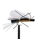 JHFLYCO Loaded Foam Fly Box – Hopper Dropper Assortment – Includes 50m 4X Fluoroflex Tippet