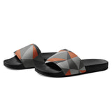 Geometric Orange Camo - Men’s Slides