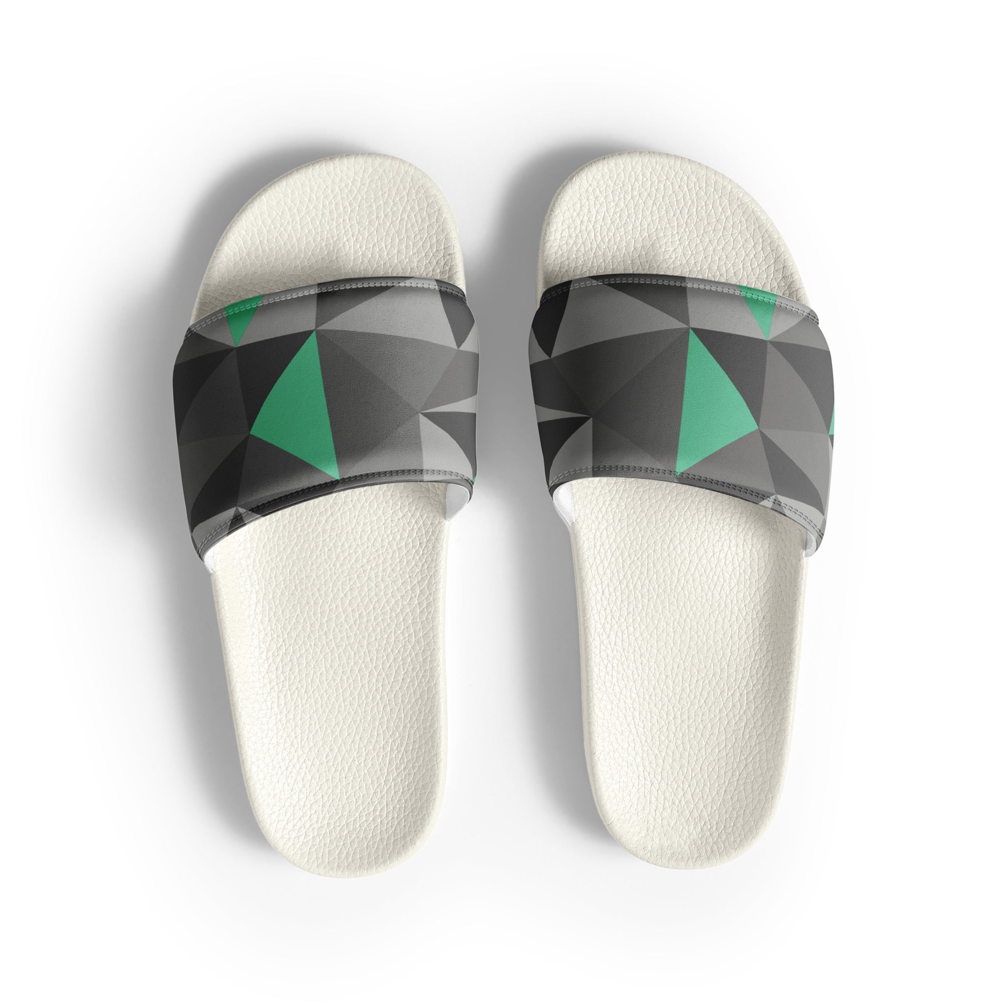 Geometric Mint - Men’s Slides