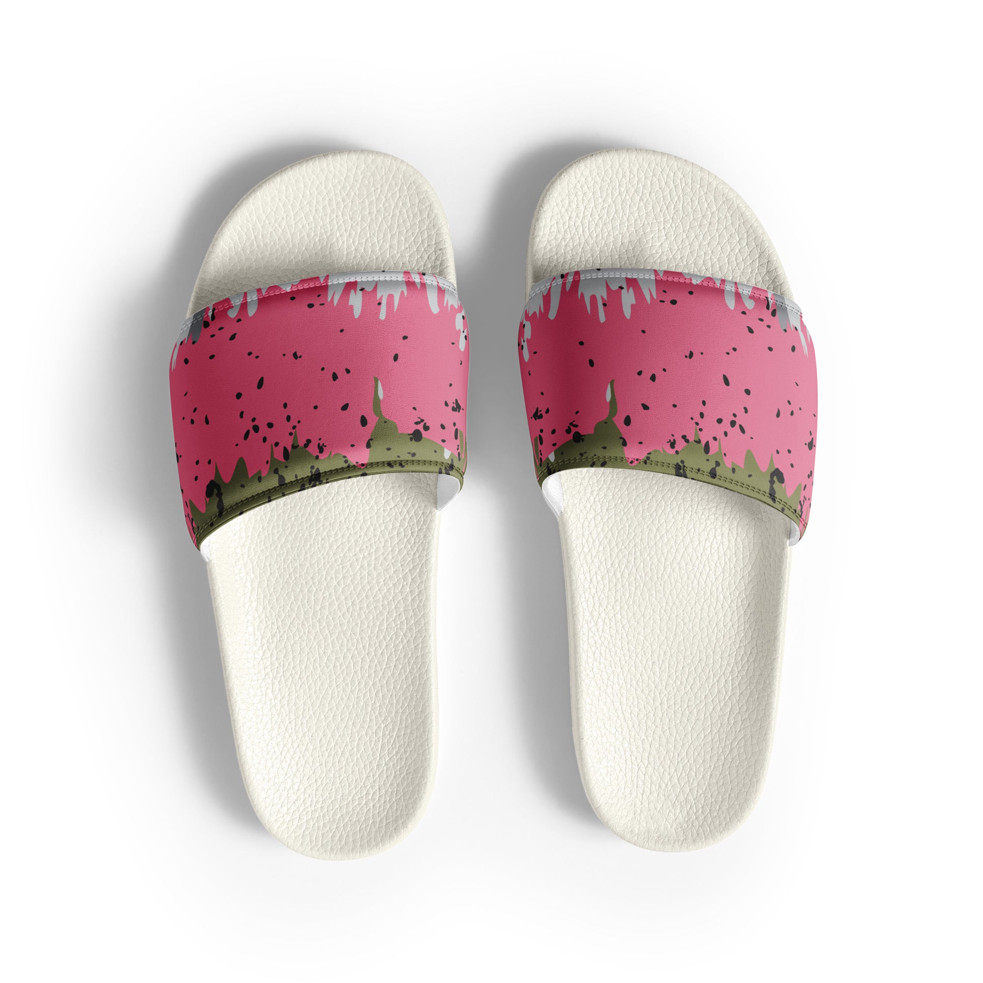 Rainbow Trout Splatter Paint Men’s Slides