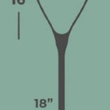 Fat Jake 16"x12" - Rainbow Trout Engraved - Natural Fly Fishing Traditional Landing Net - Handcrafted & Made in USA