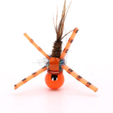 Orange Pheasant Tail w/ Leg