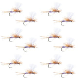 Parachute Super Flash Purple Haze Dry Fly - 12 Flies Size 16
