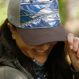Rainbow Ridge Abstract Trucker Hat
