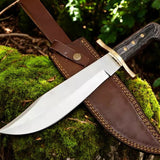 Bowie Knife Sheath D2 Steel Blade & Exotic Wood Handle