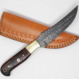 Custom Handmade Fixed Blade Damascus Steel Hunting Knife