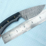 Custom Handmade Damascus Steel Fixed Blade Skinning Knife