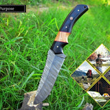 Custom Handmade Damascus Steel Hunting Knife