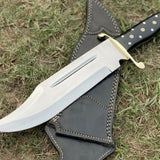 Custom Handmade Fixed Blade D2 Tool Steel Hunting Bowie Knife