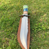 Custom Handmade D2 Tool Steel Hunting Bowie Knife