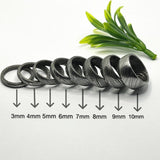 Everlasting Unity Damascus Steel Eternal Commitment Ring with Wood Inlay by KBS Knives Store