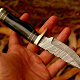Custom Handmade Damascus Steel Hunting Knife