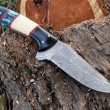 Custom Handmade Damascus Steel Hunting Knife