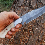 Custom Handmade Damascus Steel Hunting Knife