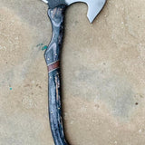 Precision Throwing Tomahawk with Custom Handmade Forged 1095 Steel Blade and Exotic Rosewood Handle – Strike Master