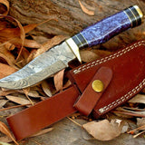Custom Handmade Damascus Steel Hunting Knife