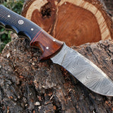 Custom Handmade Damascus Steel Hunting Knife