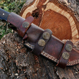 Custom Handmade Damascus Steel Hunting Knife