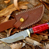 Custom Handmade Damascus Steel Hunting Knife