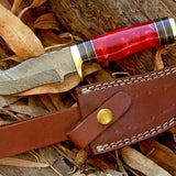 Custom Handmade Damascus Steel Hunting Knife