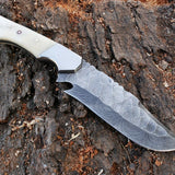 Custom Handmade Damascus Steel Hunting Knife
